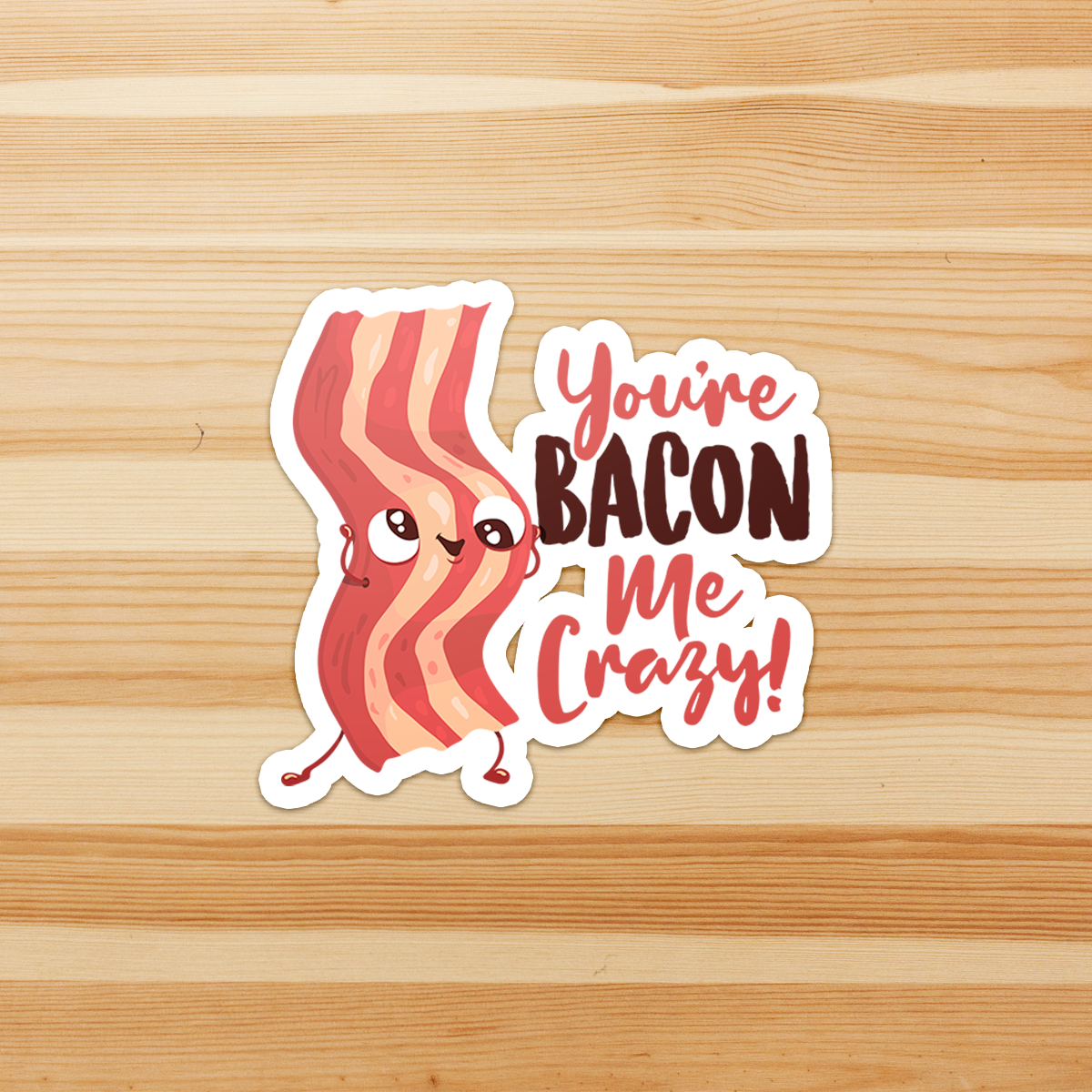 a distorted bacon hair Sticker for Sale by stickersbymk