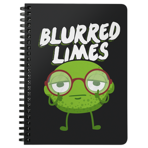 Blurred Limes - Spiral Notebook - FP02B-NB