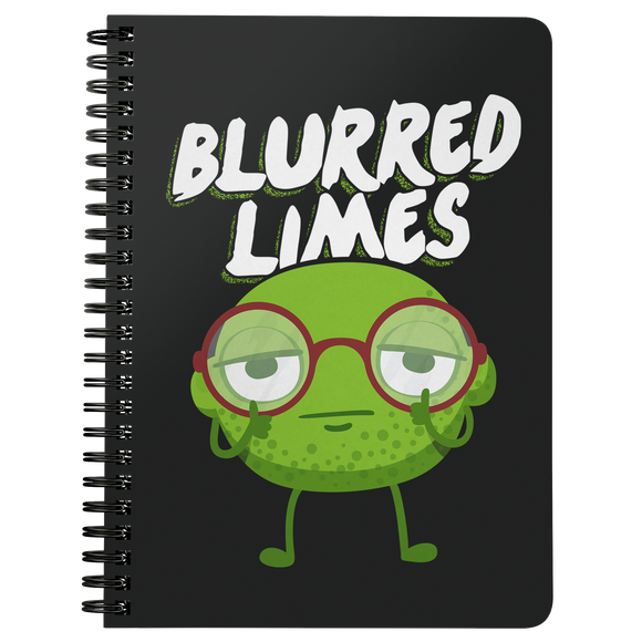 Blurred Limes - Spiral Notebook - FP02B-NB