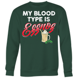 My Blood Type is Eggnog - Ugly Christmas Sweater Shirt Apparel - CM06B-AP