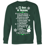 12 Days of Nursing - Ugly Christmas Sweater Shirt Apparel - CM39B-AP