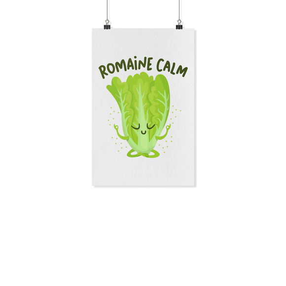 Romaine Calm - White Poster - FP17B-WPT