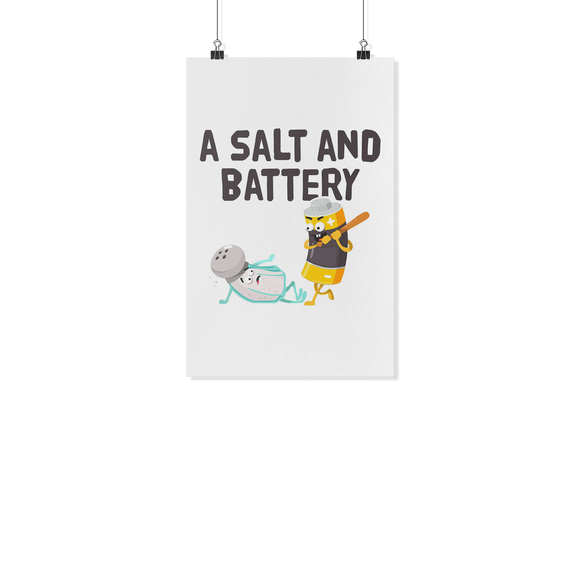 A Salt And Battery - White Poster - FP47B-WPT