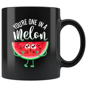 One In A Melon - 11oz Black Mug - FP46B-11oz