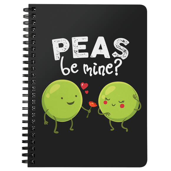 Peas Be Mine - Spiral Notebook - FP68B-NB