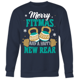 Merry Fitmas and a Happy New Rear - Ugly Christmas Sweater Shirt Apparel - CM32B-AP