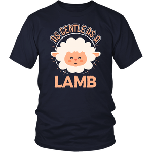 As Gentle as a Lamb - Adult Shirt, Long Sleeve and Hoodie - TR13B-APAD