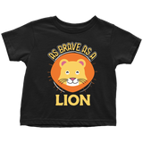 As Brave as a Lion - Youth, Toddler, Infant and Baby Apparel - TR15B-APKD