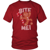 Bite Me Gingerbreadman - Ugly Christmas Sweater Shirt Apparel - CM12B-AP