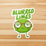 Blurred Limes - Die Cut Sticker - FP02W-ST