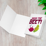 Drop The Beet - Folded Greeting Card - FP07W-CD