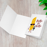 Pasta La Vista - Folded Greeting Card - FP15W-CD