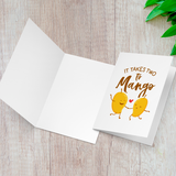 It Takes Two to Mango - Folded Greeting Card - FP19W-CD