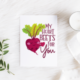 My Heart Beets For You - Folded Greeting Card - FP22B-CD