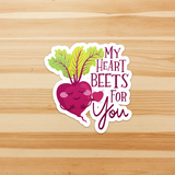 My Heart Beets For You - Die Cut Sticker - FP22B-ST
