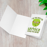 I See That Upsets You Lettuce Discuss This Further - Folded Greeting Card - FP26B-CD