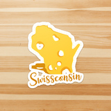 Swissconsin - Die Cut Sticker - FP32B-ST