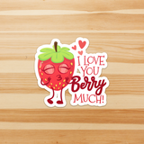 Berry Much - Die Cut Sticker - FP33B-ST