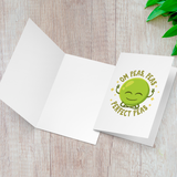 Om Peas, Peas, Perfect Peas - Folded Greeting Card - FP64W-CD