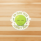 Om Peas, Peas, Perfect Peas - Sticker - FP64W-ST