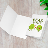 Peas Be Mine - Folded Greeting Card - FP68W-CD