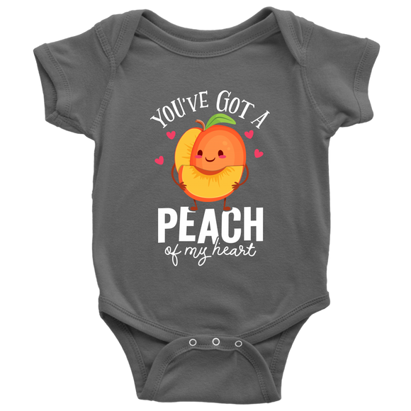 You've Got a Peach Of My Heart - One Piece Baby Bodysuit - FP57W-OPBS