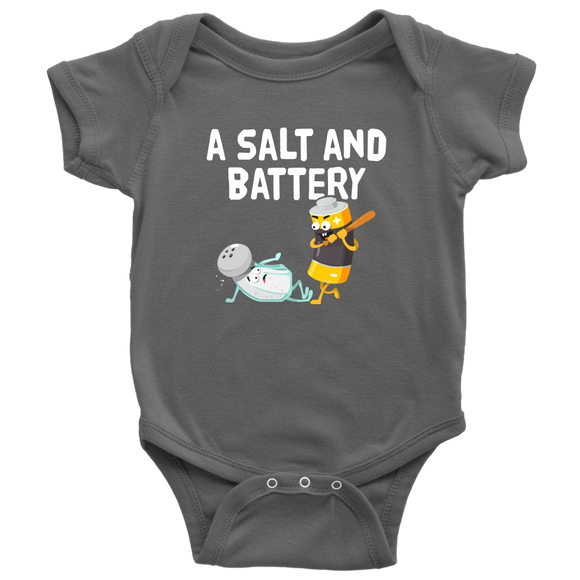 A Salt And Battery - One Piece Baby Bodysuit - FP47W-OPBS