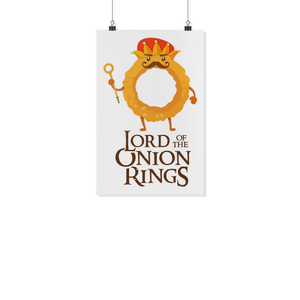 Lord of the Onion Rings - White Poster - FP45B-WPT