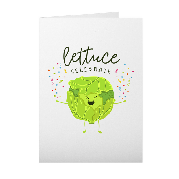 Lettuce Celebrate - Folded Greeting Card - FP10W-CD