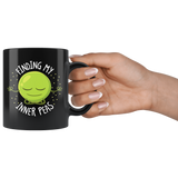 Finding My Inner Peas - 11oz Black Mug - FP61B-11oz