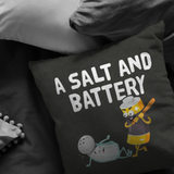 A Salt And Battery - Throw Pillow - FP47W-THP