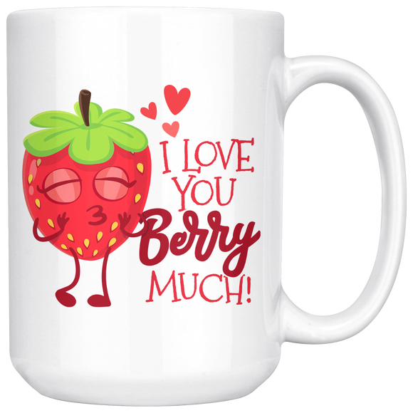 Berry Much - 15oz White Mug - FP33B-15oz