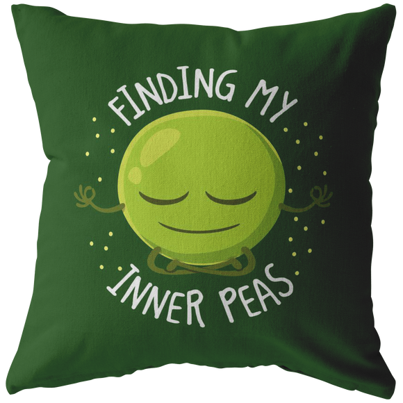 Finding My Inner Peas - Pillow Cushion - FP61B-CU