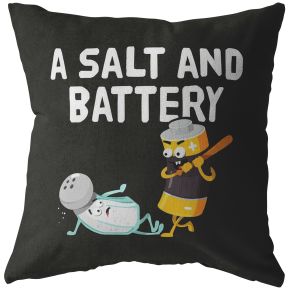 A Salt And Battery - Throw Pillow - FP47W-THP