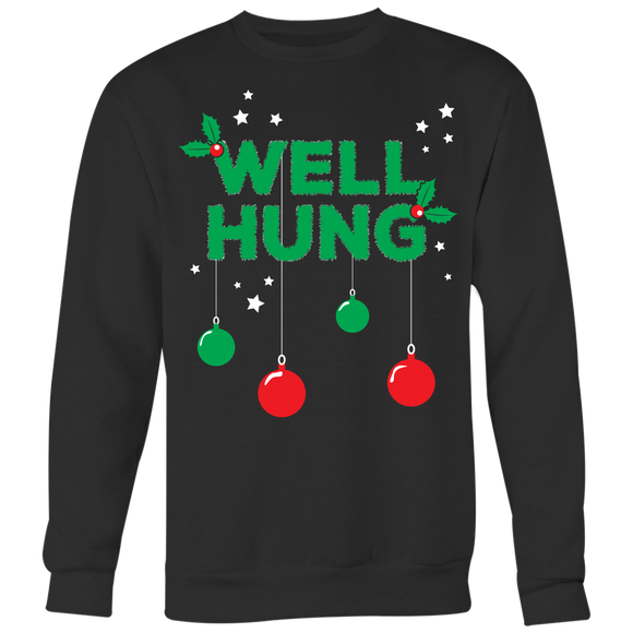 Well Hung - Ugly Christmas Sweater Shirt Apparel - CM22B-AP