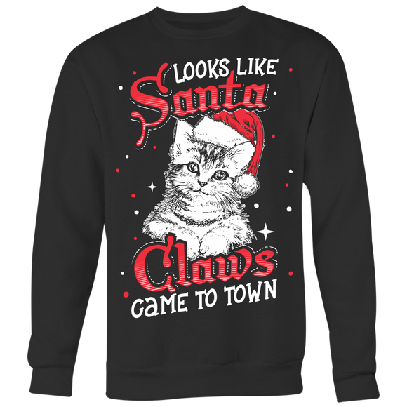Looks Like Santa Claws Came to Town - Ugly Christmas Sweater Shirt Apparel - CM34B-AP