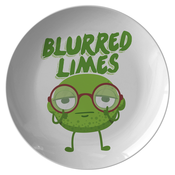 Blurred Limes - Dinner Plate - FP02W-PL