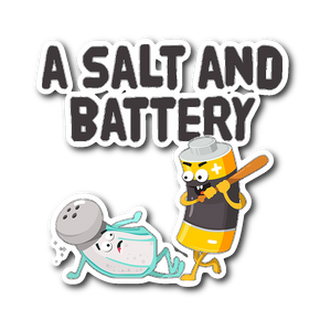 A Salt And Battery - Die Cut Sticker - FP47B-ST