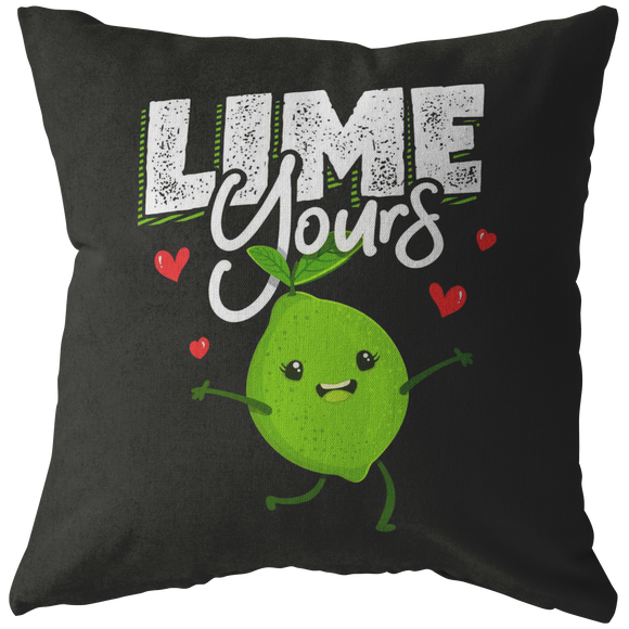 Lime Yours - Throw Pillow - FP81W-THP