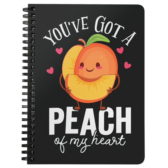 You've Got A Peach Of My Heart - Spiral Notebook - FP57B-NB