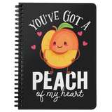 You've Got A Peach Of My Heart - Spiral Notebook - FP57B-NB