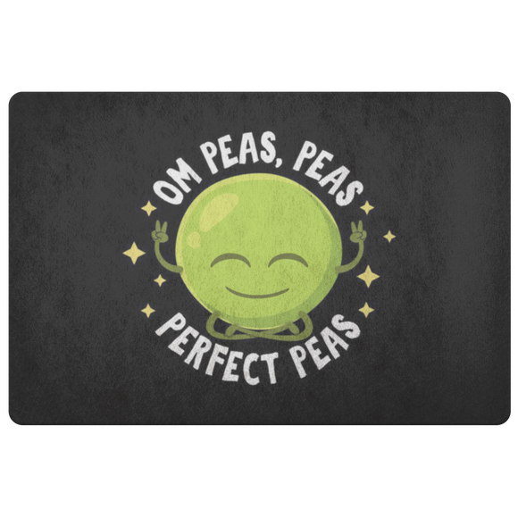Om Peas, Peas, Perfect Peas - Doormat - FP64W-DRM