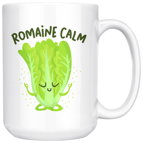 Romaine Calm - 15oz White Mug - FP17B-15oz