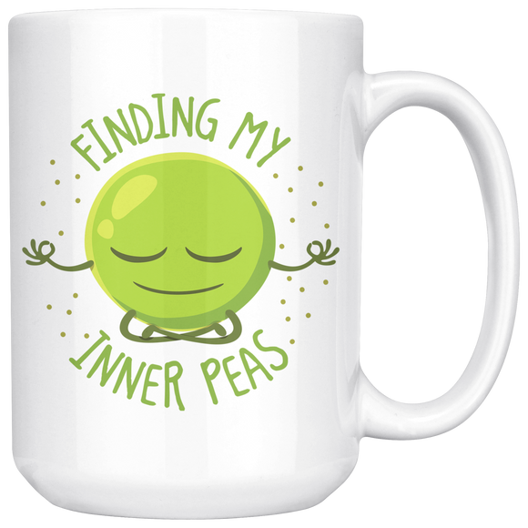Finding My Inner Peas - 15oz White Mug - FP61B-15oz