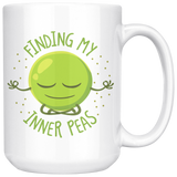 Finding My Inner Peas - 15oz White Mug - FP61B-15oz