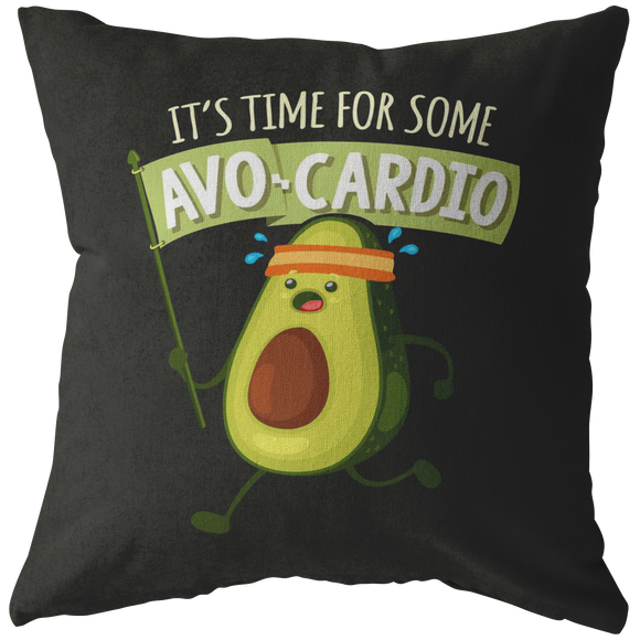 It's Time for Some Avocardio - Throw Pillow - FP20W-THP