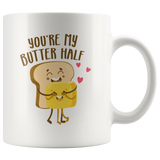 Couples Mug Set - You're My Butter Half - I'm Coconuts About You - CP04B-WMG