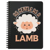 As Gentle as a Lamb - Spiral Notebook - TR13B-NB