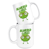 Blurred Limes - 15oz White Mug - FP02B-15oz
