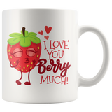 Wedding Coffee Mug - I Love You Berry Much - I Cherry-ish You - CP13B-WMG